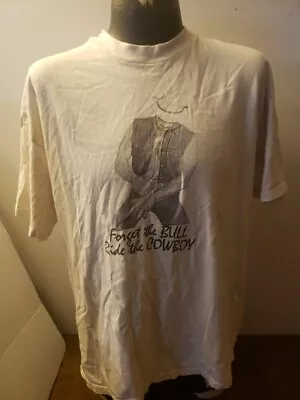 Vintage Forget The Bull Ride The Cowboy Gay Tshirt XL • $125