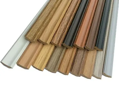 £30.94 • Buy Laminate Scotia Floor Beading 2.4m Length 10 Pack MDF Edging Trim In 30 Colours