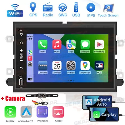 For Ford Mustang 2005-09 7'' Carplay Car Stereo Radio Android 12 GPS WIFI BT+Cam • $119.97