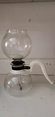 Vintage Silex Jr. 2 Cup Vacuum Glass Coffee Maker Bakelite White Handle RARE • $125