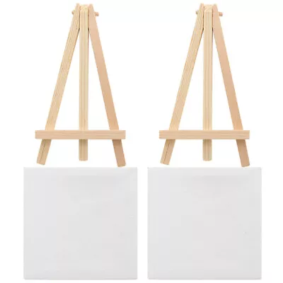  2 Sets Mini Easel Stand Oil Painting Board The Craft Decorate • £8.35