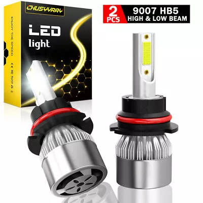 9007 LED Headlight Bulbs Hi/Low Beam White Bright For Nissan Frontier 2001-2020 • $13.99