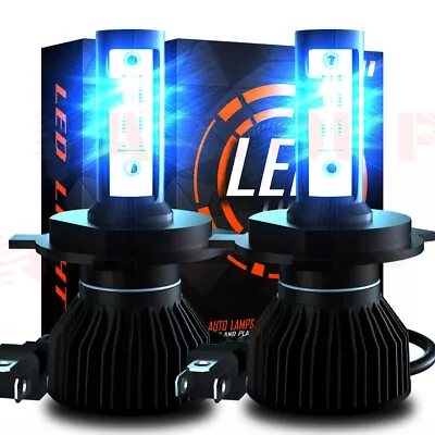 Parts H4 9003 Blue 20000LM Kit LED Headlight Bulbs High Low Beam Combo 2 • $23.99