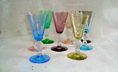 $100 • Buy Set Of 8 Morgantown Golf Ball Sherry Small Wine Glasses Goblets 4-7/8 