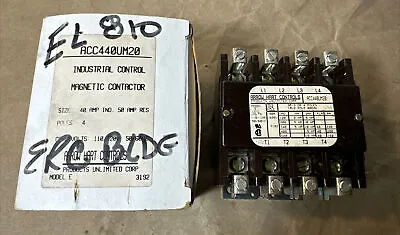 Arrow Hart Controls Acc440um20 Industrial Control Magnetic Contactor Model E New • $24.99