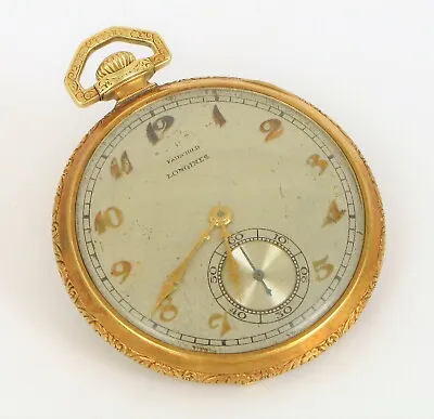 Vintage Beautiful Longines 14k Gold Filled 17/17 Abc Pocket Watch Fairchild • $275