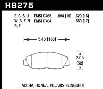 Hawk Fits 98-00 Civic Coupe Si / 01-06 Civic DX EX GX HX LX HP+ Street Front Bra • $125.09