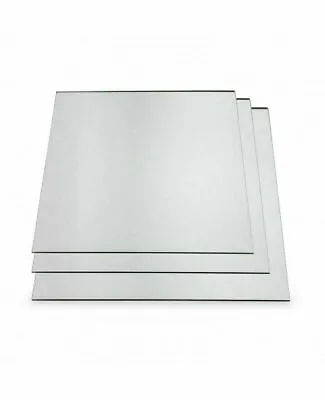 Silver Acrylic Mirror Perspex Sheet Plastic Material Panel Cut To Size  • £41