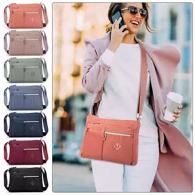 Waterproof Messenger Cross Body Ladies Handbag Shoulder Bag Womens Large Purse • $11.96