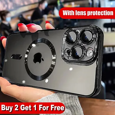 Shockproof Mag Safe TPU Case For IPhone 15 14 Pro Max 13 12 11 Camera Lens Cover • $8.53