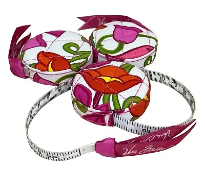 Vera Bradley Lilli Bell Retractable Tape Measures Set Of 3 • $17.49