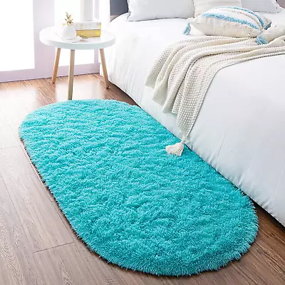 Ultra Soft Fluffy Bedroom Rugs Kids Room Carpet Modern Shaggy Area Rugs Home Dec • $33.55