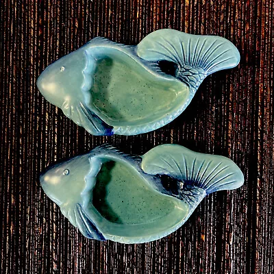 Michal Sparks Art Ceramic For Silvestri Blue Fish Dish Need 2 More?  No Chips! • $10