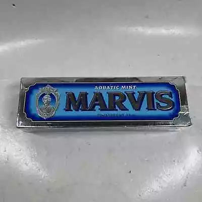 Marvis Aquatic Mint Toothpaste 75ml / 3.8 Oz. New W Box • $11.99