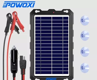 POWOXI 7.5w Solar Battery Trickle Charger Maintainer 12v Solar Panel Kit For Car • $41.99