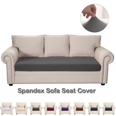 Waterproof Seats Stretchy Sofa Seat Cushion Cover Spandex Couch Slipcovers 1Pc • £8.79