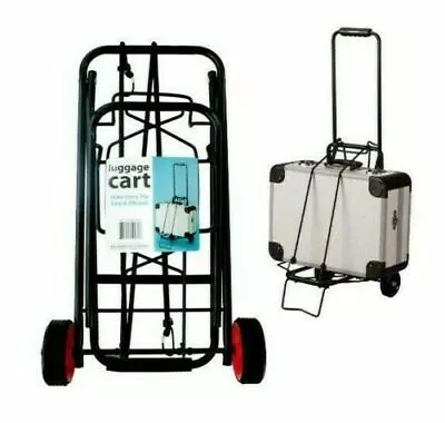 Kole Imports Folding Travel Luggage Cart - Black • $28