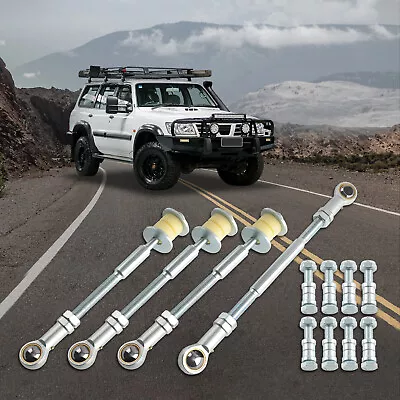 4 Front & Rear Adjustable Sway Bar Link Kit For Nissan Patrol GU Y61 2 -8  Lift • $85.99