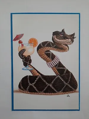 Vintage Greeting Card With Envelope Snake Dont Get Rattled Hallmark Shoebox • $9.72