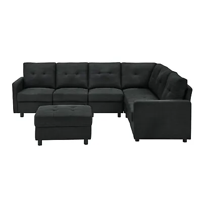 Living Room Modular Sectional Sofa DLY Couch Modern Fabric Upholstered Sofa • $155.99