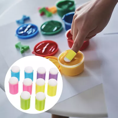  10 Pcs Smudge Tool Finger Ink Blending Brushes Toddler Suit Paint • £8.48