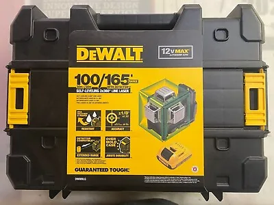 Dewalt DW089LG 12 Volt 3 X 360 Degree Green Rotary Line Laser Kit NEW • $489