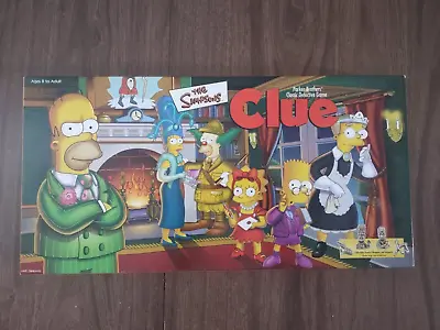 The Simpsons Clue Board Game 1st Edition 2006 With 6 Pewter Tokens & More • $39.99