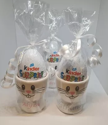 Personalused Easter Egg Cup With Kinder Egg Gift Wrapped.(only 1 Supplied) • £9.99