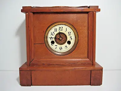 HAC Wurttemberg Wooden Mantle Clock Case & Dial With Electric Westclox Mechanism • £20