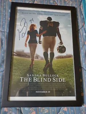 Michael Oher Autograph MOVIE POSTER  THE BLIND SIDE  Baltimore Ravens  • $95