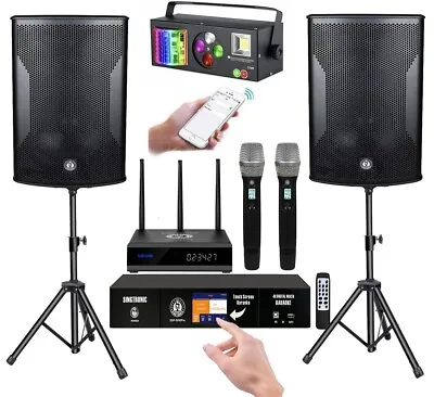 Singtronic Karaoke System 4000W Unlimited Youtube & Free: 60000 Songs 3.5 Touch • $3399