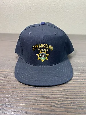 Vintage San Anselmo Police Embroidered SnapBack New Era  Hat • $15
