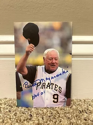 Bill Mazeroski AUTOGRAPHED Saluting Fans Pittsburgh Pirates Baseball Picture • $11.99