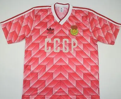 £449.99 • Buy 1988 Russia/ussr/cccp Adidas Home Football Shirt (size L)