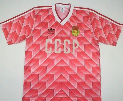 £449.99 • Buy 1988 Russia/ussr/cccp Adidas Home Football Shirt (size L)