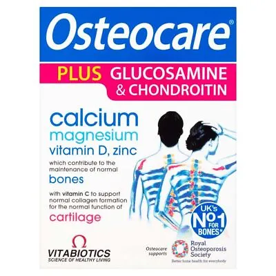 £13.55 • Buy Vitabiotics Osteocare Plus Glucosamine & Chondroitin - 60 Tablets