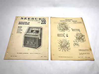 SEEBURG Select-O-Matic 200 Installation And Operation Manual. Models 201D DH S • $25