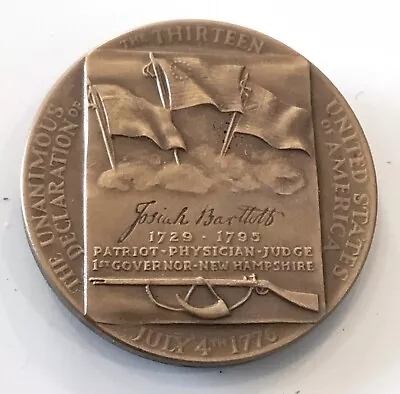 Medallic Art Co Signers Of The Declaration Of Independence Josiah Bartlett Medal • $8.95