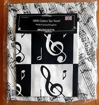 £15.95 • Buy Music-Themed Music Notes Tea Towel & Apron Gift Set