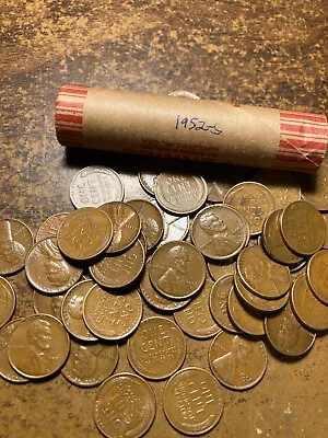 1952-S LINCOLN WHEAT CENT PENNY ROLL Nice Condition • $5.95