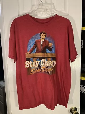 Anchorman Stay Classy San Diego T-Shirt (Size: Large) • $3.99