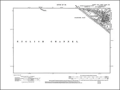 Seaford Seaford Bay Old Map Sussex 1911: 78SE Repro • £18.99