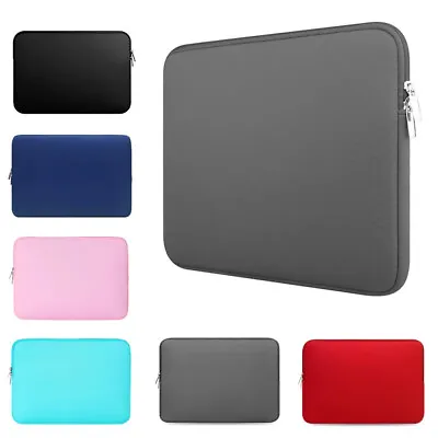Soft Laptop Sleeve Bag Case Cover Pouch For Macbook Air Pro 13  13.3  13.6  14  • £10.49