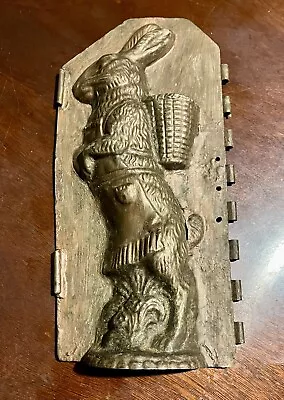 German Antique Bunny Rabbit Chocolate Candy Mold (Only One Side) • $100