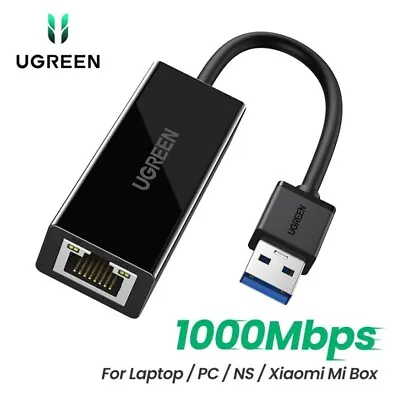 NEW USB 3.0 To Gigabit RJ45 Ethernet LAN Network Card Adapter Laptop Ugreen • $22.49