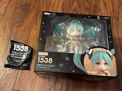 Nedoroid 1538: Hatsune Miku: Symphony 5th Anniversary Ver. With 5th Base (New) • $38