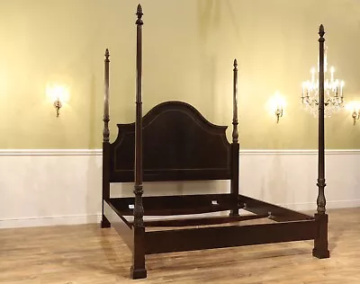 Four Poster King Bed Dark Wood King Bed Frame Heirloom Quality Bed Frame ~NEW • $4975