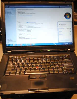 Laptop Thinkpad T61 15.6  Display Core 2 Duo 2.1 GHz 240 GB SSD WINDOWS 7 AS-IS • $99.99