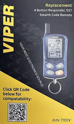 NEW Viper 7701V Replacement 4-Button Responder SST Remote EZSDEI7701 • $149