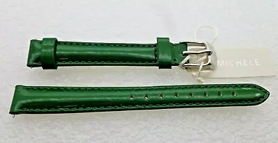 Genuine Michele 12mm Green Patent Leather  Watch Band Strap New • $27.77